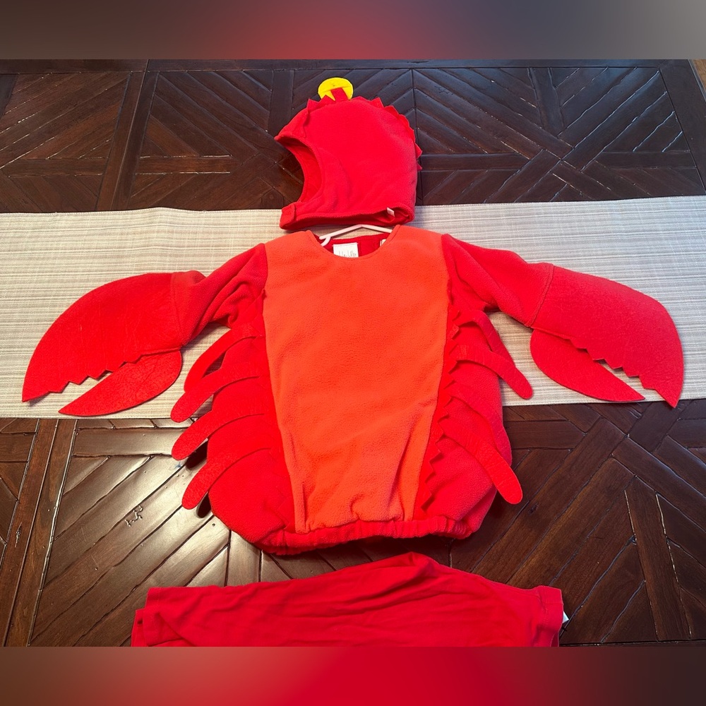 Pottery barn kid’s lobster costume